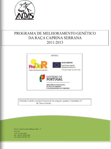 Programa de melhoramento genetico da raça caprina serrana