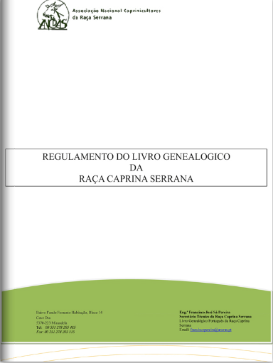 regulamento do livro genealogico da raca caprina serrana